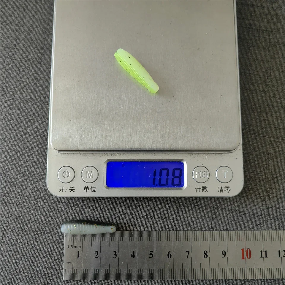 Mukun neue 20 stücke sinkende weiche Köder Wurm Angel köder 30mm 40mm 50mm künstlicher Wobbler hochela tischer Silikon köder – Detail 1