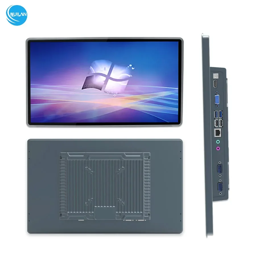 IP65 15.6'' Inch Fanless Capacitive Touch Waterproof Pc Core I3 I5 I7 Capacitive Touch Screen Panel Pc Embedded Industrial PC