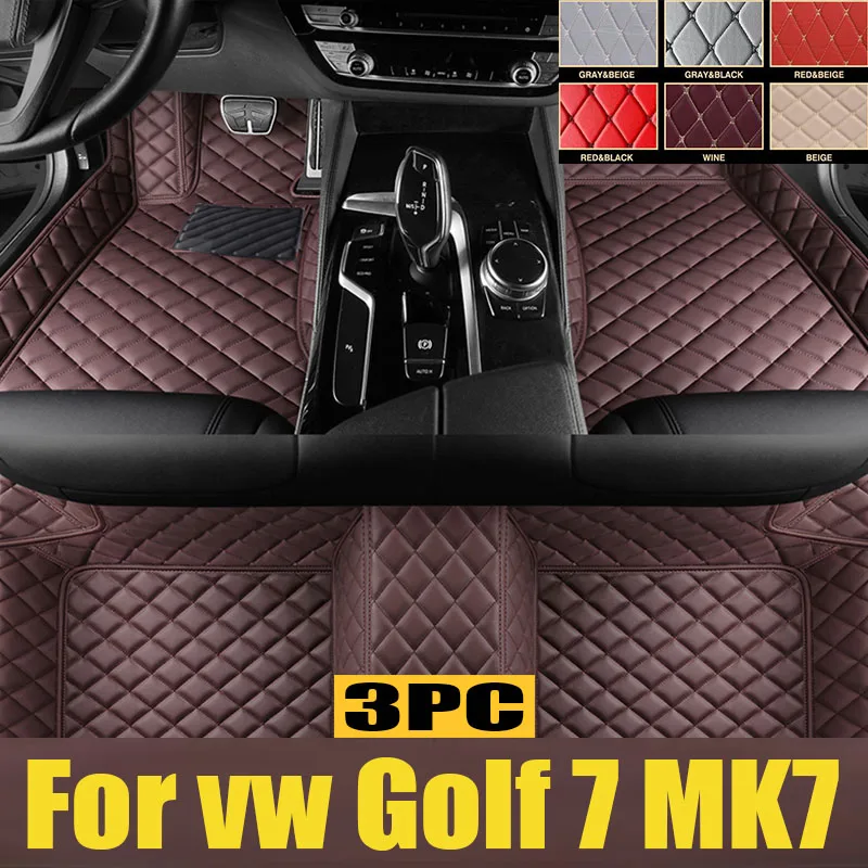 

Car Floor Mats For VW vw Golf 7 MK7 2020 2019 2018 2017 2016 2015 2014 2013 Auto Interior Styling Protect Covers Carpets