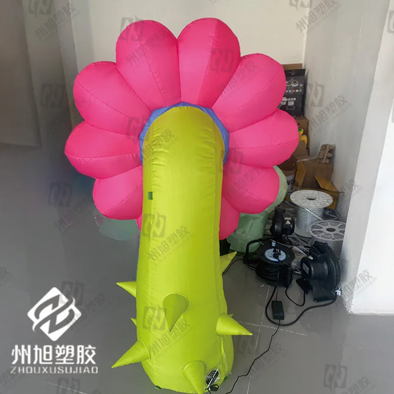 Inflatable flower air model custom simulation plant spiny flower made in China shopping mall hanging outdoor scenic decorative p