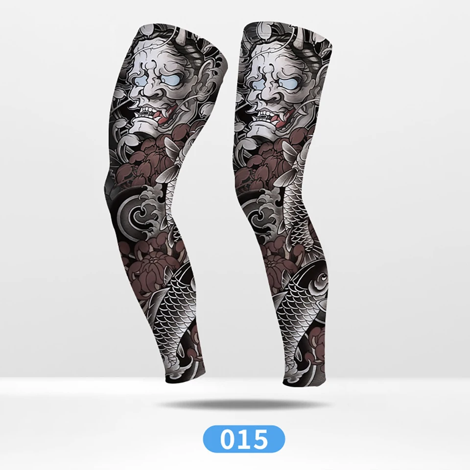 GTUBIKE Sommer-Rad-Kompressionsbeinschoner für Outdoor-Sportarten, schnelltrocknend, Knieschutz, Leggings für Laufen, Basketball, UV-Schutz