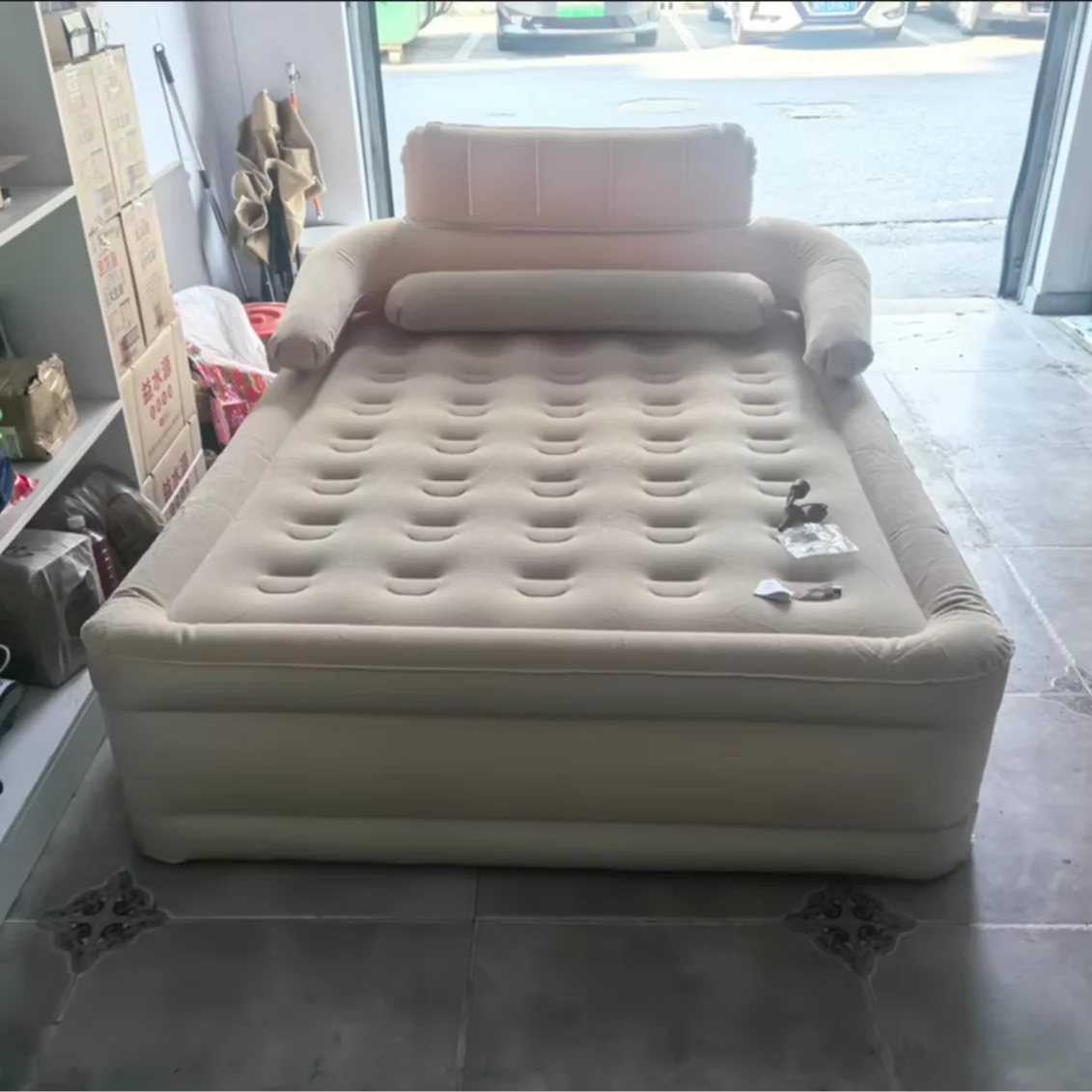 

Automatic Camping Bed New Outdoor Thickened Elevated Air Beds Breathable for Bedroom & Hospital for Park