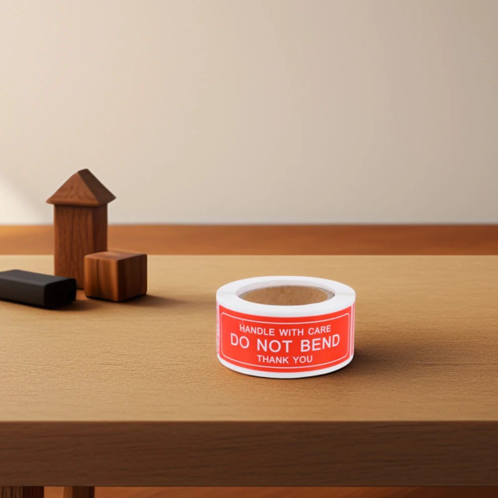 

2 Rolls Fragile Stickers Handle with Care Labels Moving for Shipping Copper Plate Packaging Supplies Do Not Bend