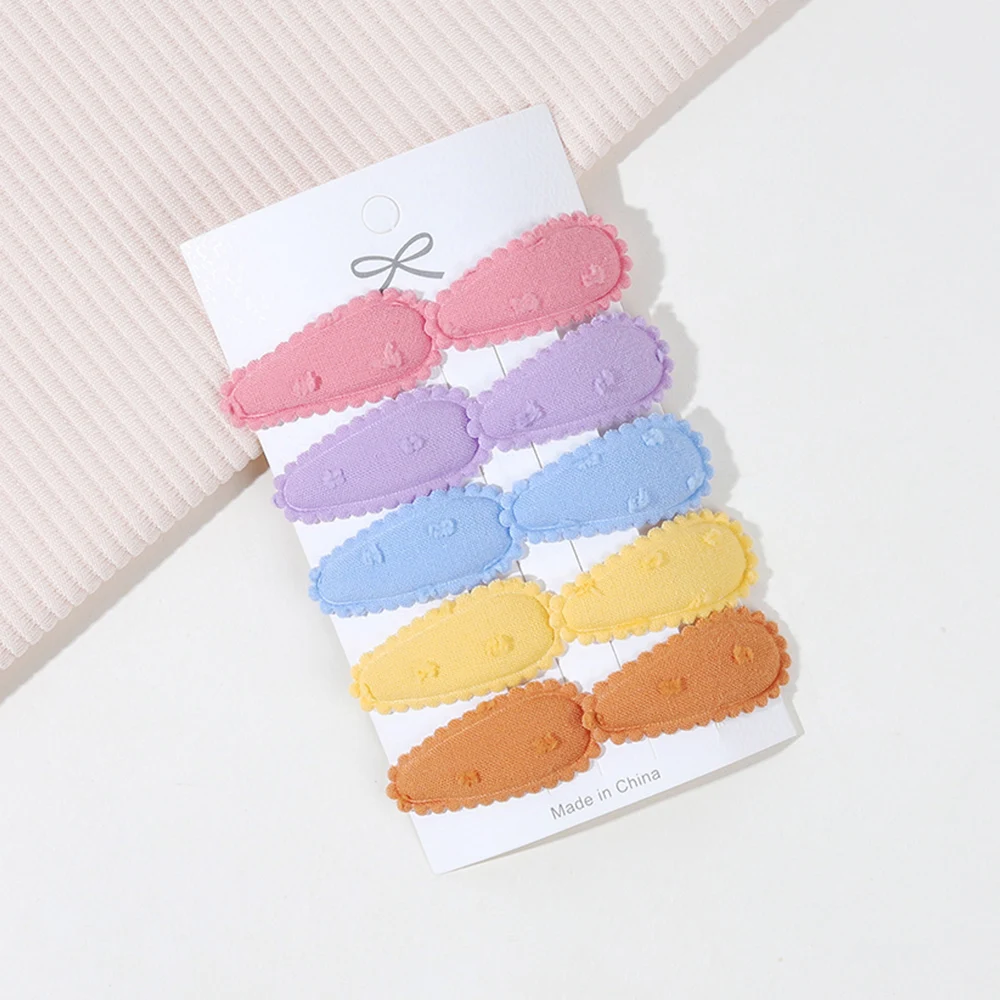 10 Stück Mini Stoff-Wassertropfen-Haarspangen für Kinder, Babys und Mädchen, Tägliche Party-Dekoration, Haarclips, Mädchen-Haaraccessoires, Geschenke – Detail 12