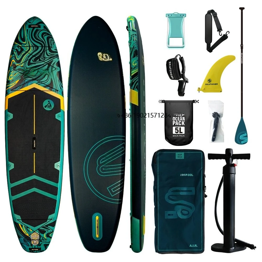 

Skatinger 11 '6\ "* 35\" * 6\ "Inflatable Stand Paddle Board SAP Surfing Water Sports Skateboard