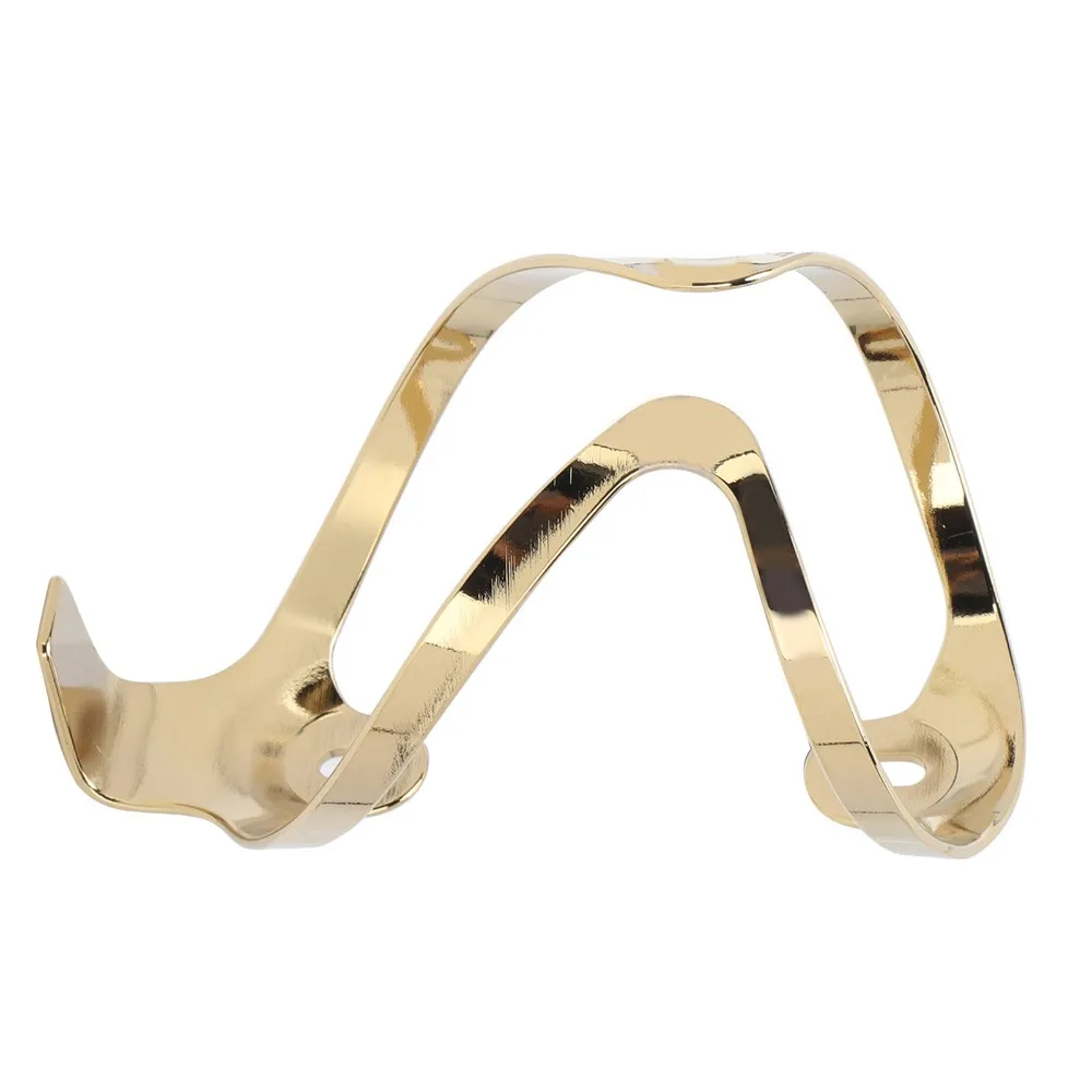 

Aluminum Alloy Bike Water Bottle Holder Electroplating With Screw Drink Water Bottle Rack Gold Lightweight Water Cup Holder