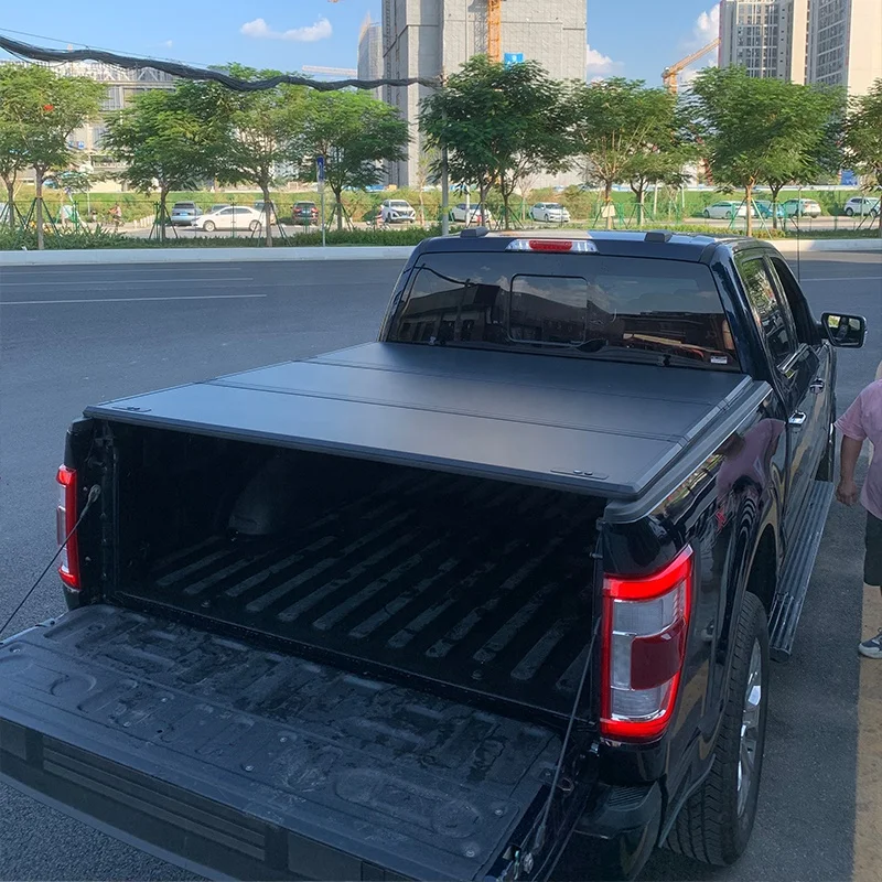 อะลูมินัมอัลลอยฝาพับแข็งฝาพับสามทบสำหรับ MAXUS T70 2019-2023ฝาปิด tonneau