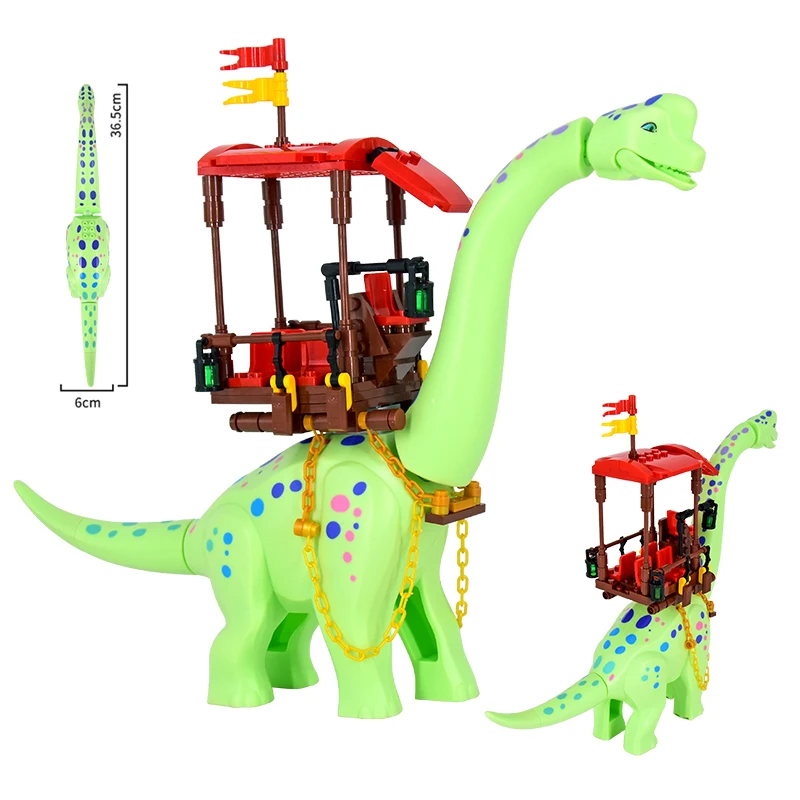 MOC Jurassic Dino Brachiosaurus Mount World Building Kits Bolcks Bricks Dinosaurs Dinosauios Park figures Toys for kids gifts - view 2