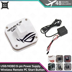 Desktop PC Case Wireless Remote Boot Button USB/MOBO 9-pin Power Supply DIY Remote Control Boot ROG MOD