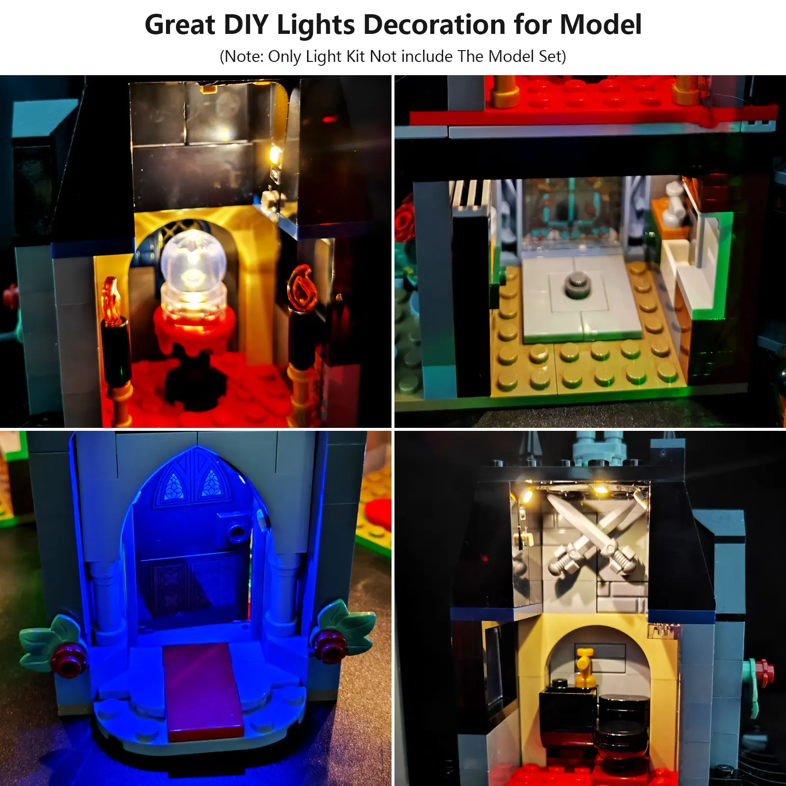 LYBMTWF Kit di illuminazione a LED compatibile con il modello Lego 76786 Manor (NON includere elementi costitutivi)