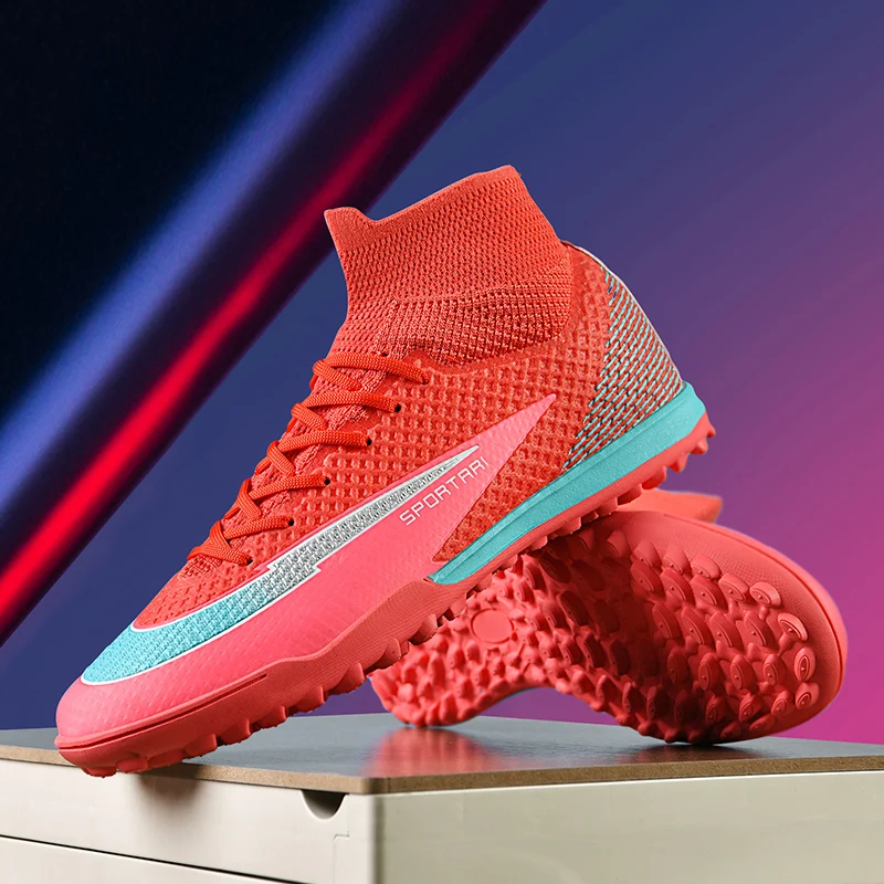 

Men Football Shoes Professional Society Long Spikes Casual Soccer Shoes Field TF/FG Sneaker Casual Women Original Football Boots