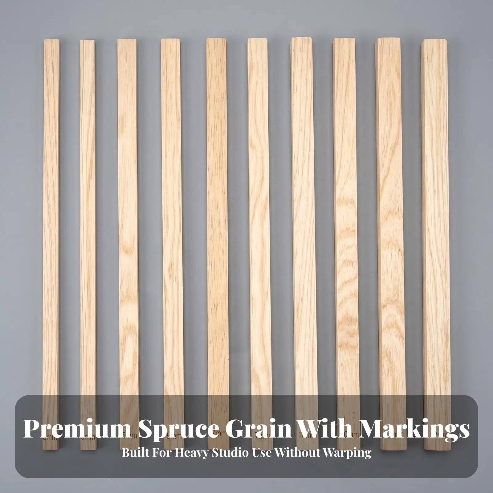 Craft Rolling Pin Strips Kit Pine Wood Clay Thickness Guide for Consistent Slab Rolling Pottery Tools for Beginners Hobbyists
