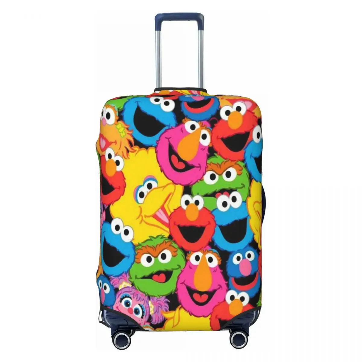 

Custom Cookie Monster Television Programs Luggage Cover Protector Cute Travel Suitcase Protective Cover for 18-32 Inch