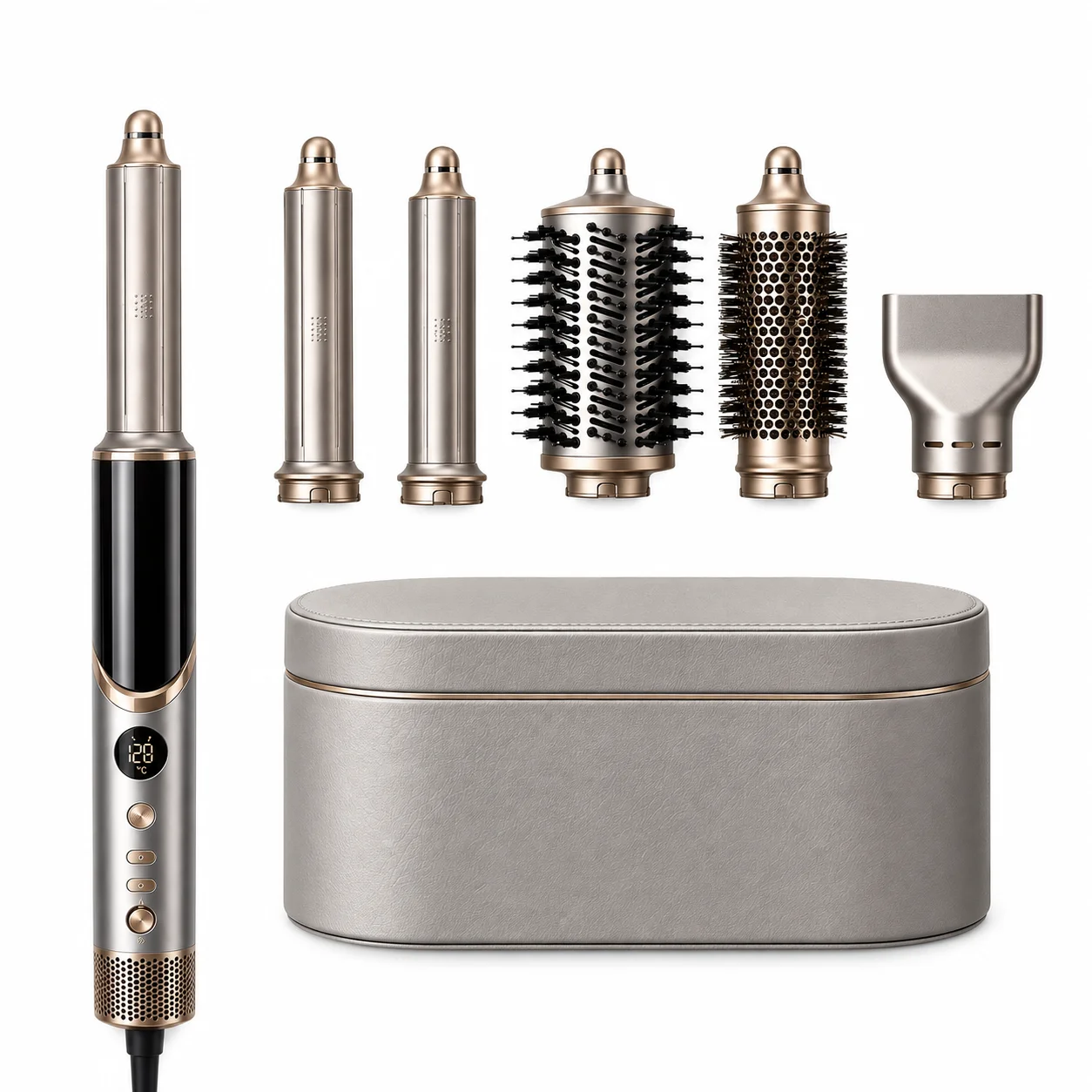 Professional Ionic Hair Dryer Secador De Pelo 5 En 1 Hot air Comb Styler Electric Hair Dryer Brush Styling Set Multi Styler