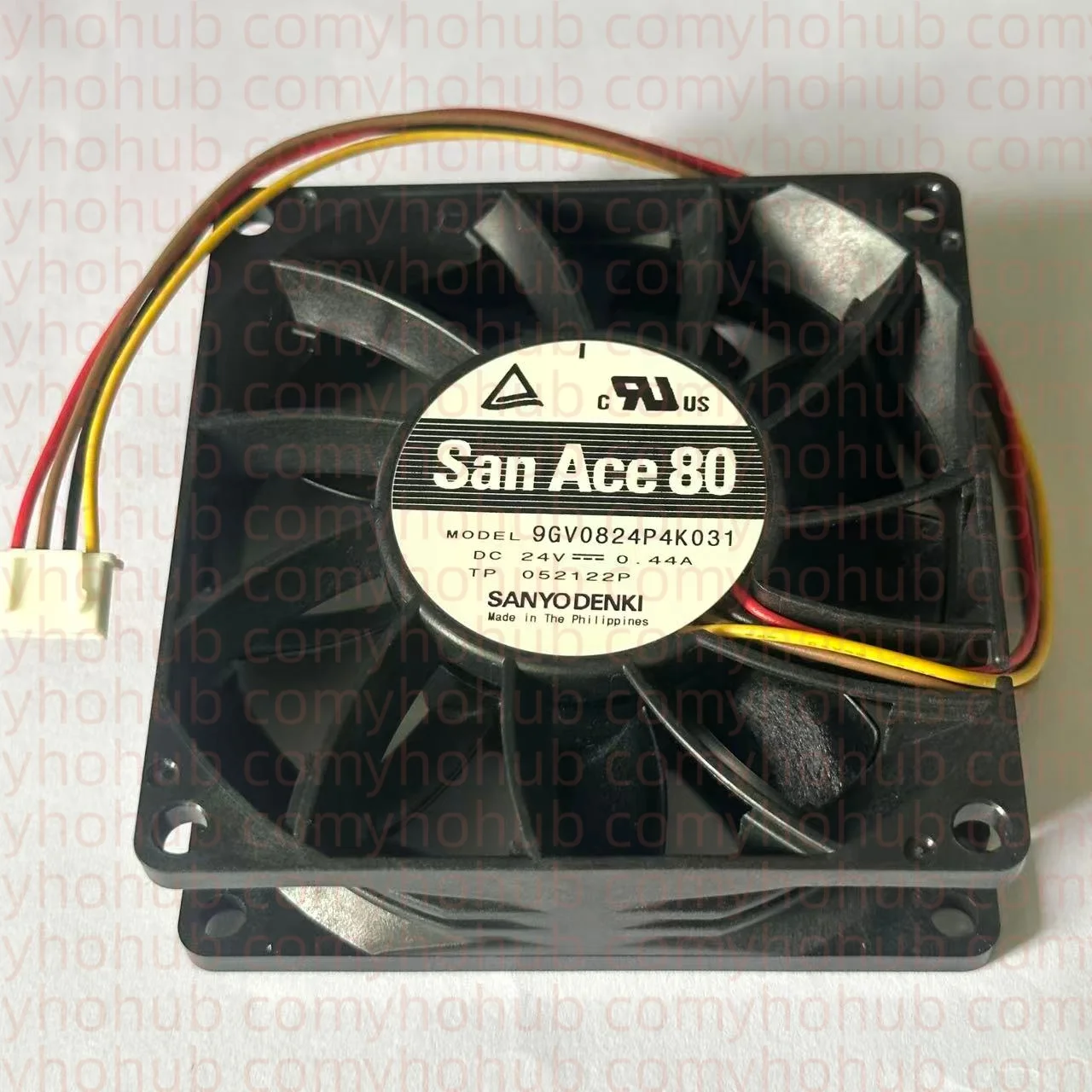 

Sanyo Denki 9GV0824P4K031 DC 24V 0.44A 80x80x25mm 4-Wire Server Cooling Fan
