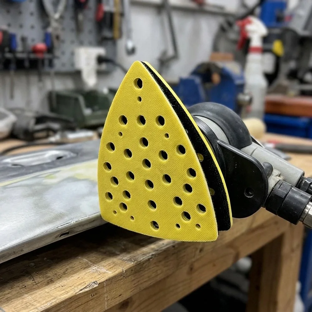 98 by 148 Millimeter PU Foam Polishing Pad Designed for Pneumatic Sanding Systems with 32 Hole Pattern for Dust Extraction
