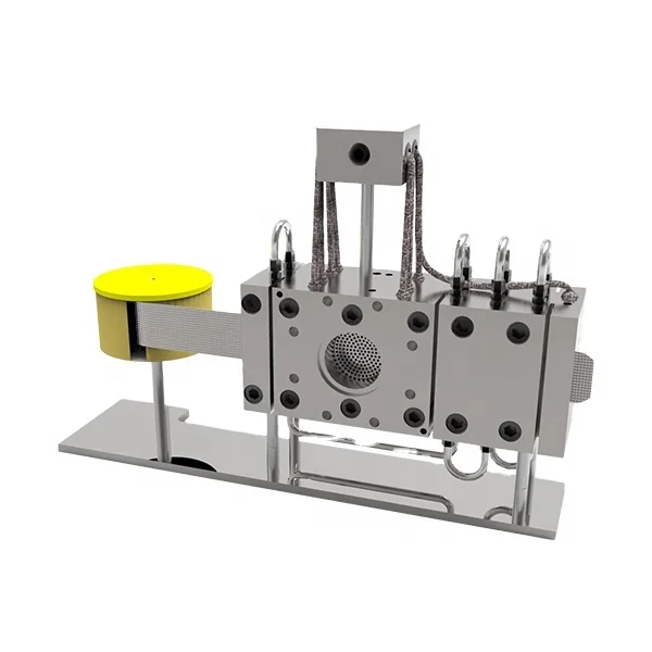 automatic continuous mesh belt hydraulic screen changer for rubber and plastic extruder