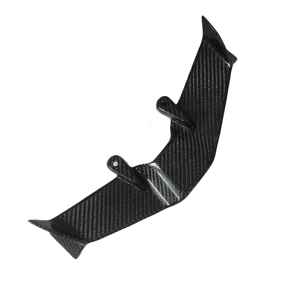 new for Triumph Street Triple 765 Carbon fiber motorcycle exposed front spoiler Winglet aerodynamic GP wing kit spoiler2019-2025 - Image 5