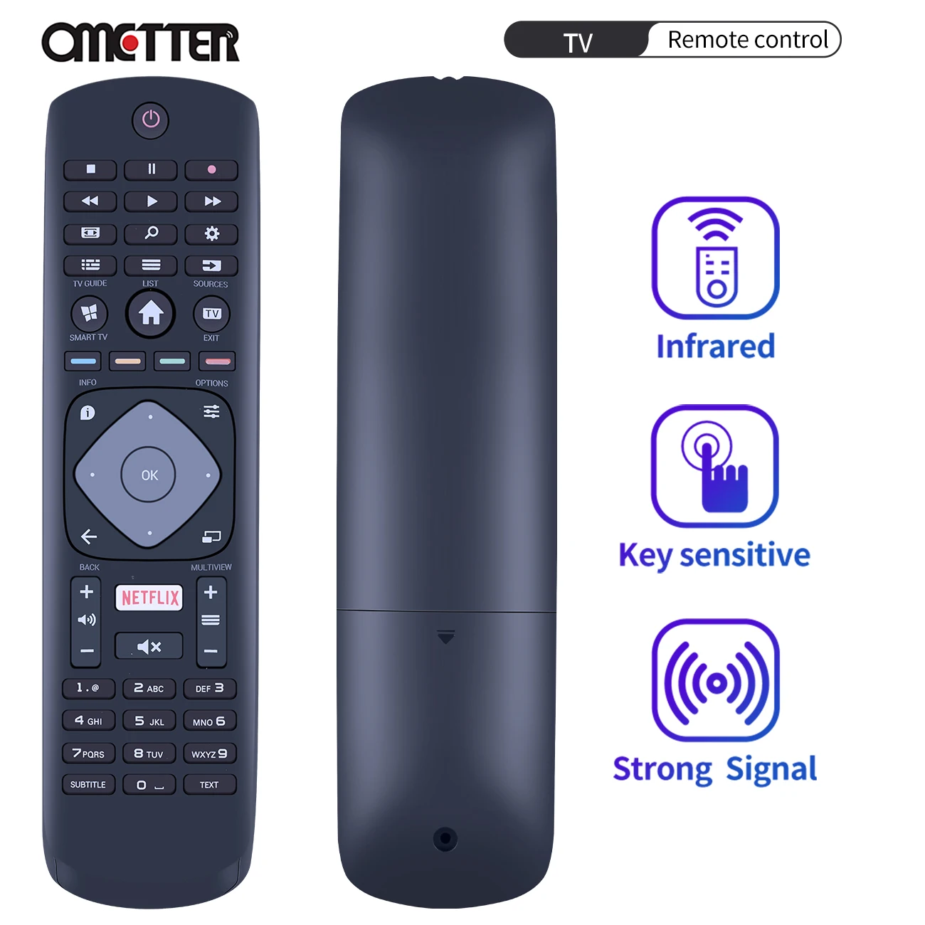 New Remote Control for PHILIPS TV YKF406-001 996596003606 996599004210 398GR08BEPHN0012HT 398GR08BEPHN0011HL