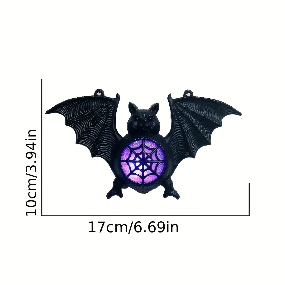 Luminous Bat Lamp New Colorful Gradient Plastic Bat Pendant Hanging Decoration Ghost Festival Decoration Prop Bat