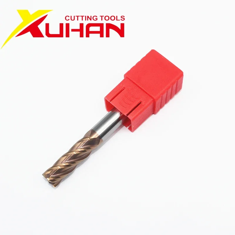 HRC55 Carbide End Mill 1 2 4 5 6 8 10 12mm 4Flutes Milling Cutter Alloy Coating Tungsten Steel Cutting Tool CNC maching Endmills