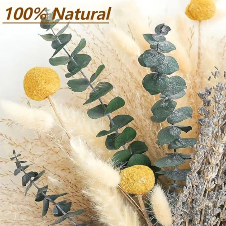 Dried Pampas Grass Bouquet Boho Pampas Grass Decor for Home, Vase Fillers and Wedding — Natural Dried Flowers, Tall Pampas Gras view 5