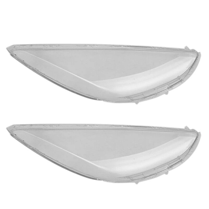 2X Car Right Headlight Shell Lamp Shade Transparent Cover Headlight Glass Headlight Lens Cover For Mazda 2 2007-2012