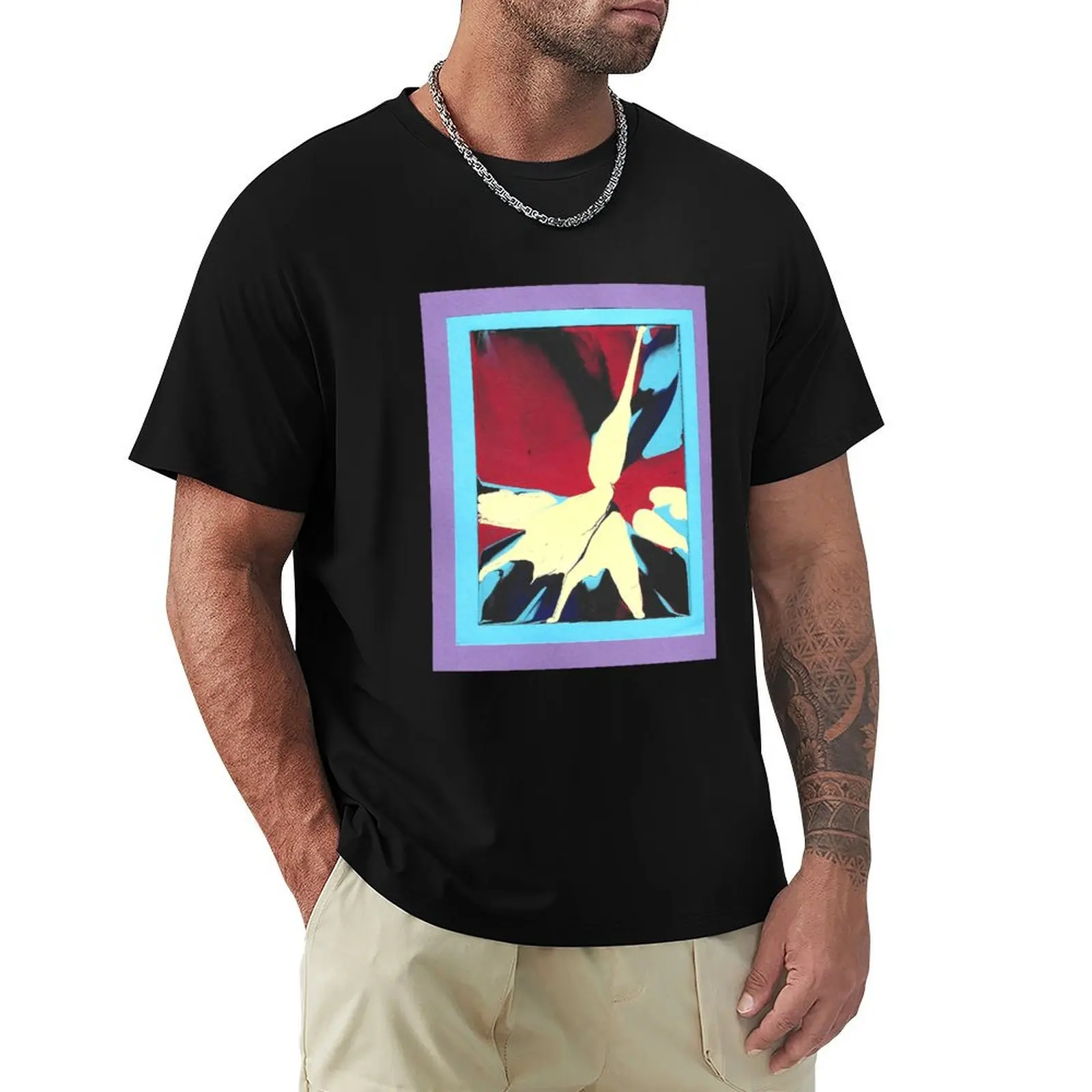 

Spin Art No. Seven T-Shirt Basic Comfort Fit T-Shirt for Men