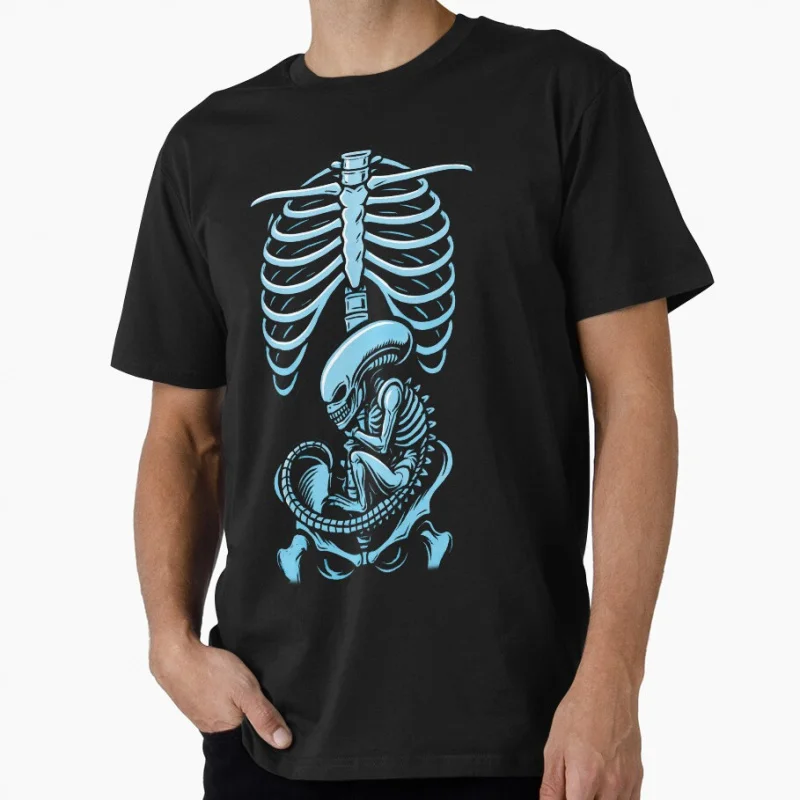 

Souvenir, x ray 80s Retro Horror Sic-Fi Alien Gift T shirt Weyland yutani Lv-426 Monster Xenomorph Graphic clothes All size Tops