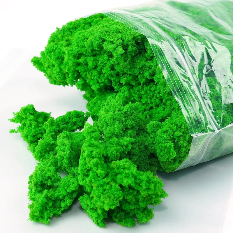 محاكاة الإسفنج شجرة بوش مسحوق المواد DIY بها بنفسك طاولة الرمل السكك الحديدية العشب مسحوق القطار العسكري منصة تخطيط نموذج الملحقات #3