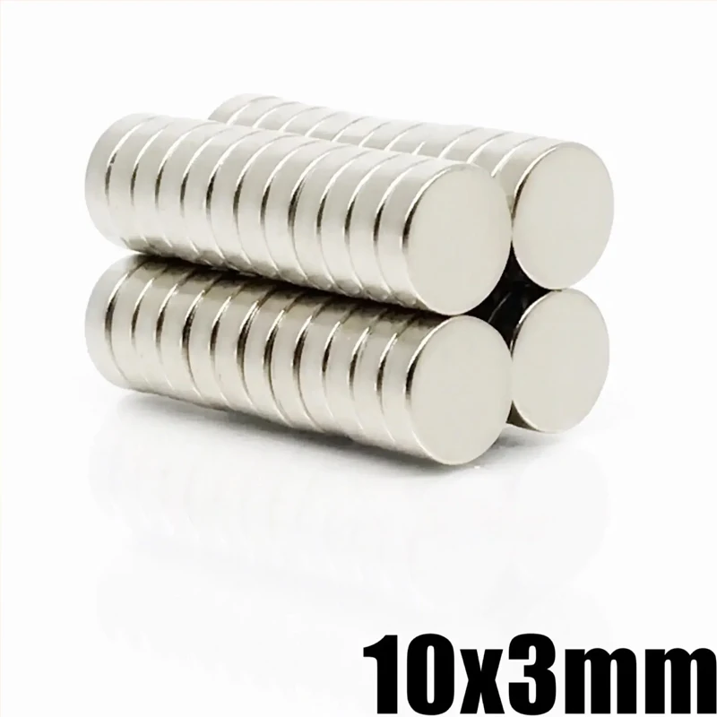 10x3mm Magnet 10/50/100/500/1000pcs Round Shape Office Craft Garage Tool Fridge Refrigerator 10*3mm Accessory