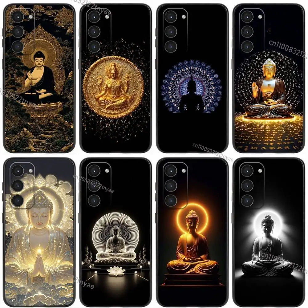 

INS Shakyamuni Buddha Phone Case For Samsung Galaxy A20,21s,22,31,32,52,53,72,73,80,91 Soft Liquid Silicone Black Cover