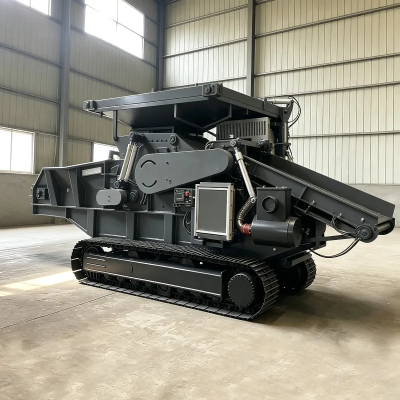 5 T/H Multi-function Wood Log Grinder Shredder Crusher Machine Bamboo Chipper Machine with Conveyor Wood Hammer Mill Sawdust