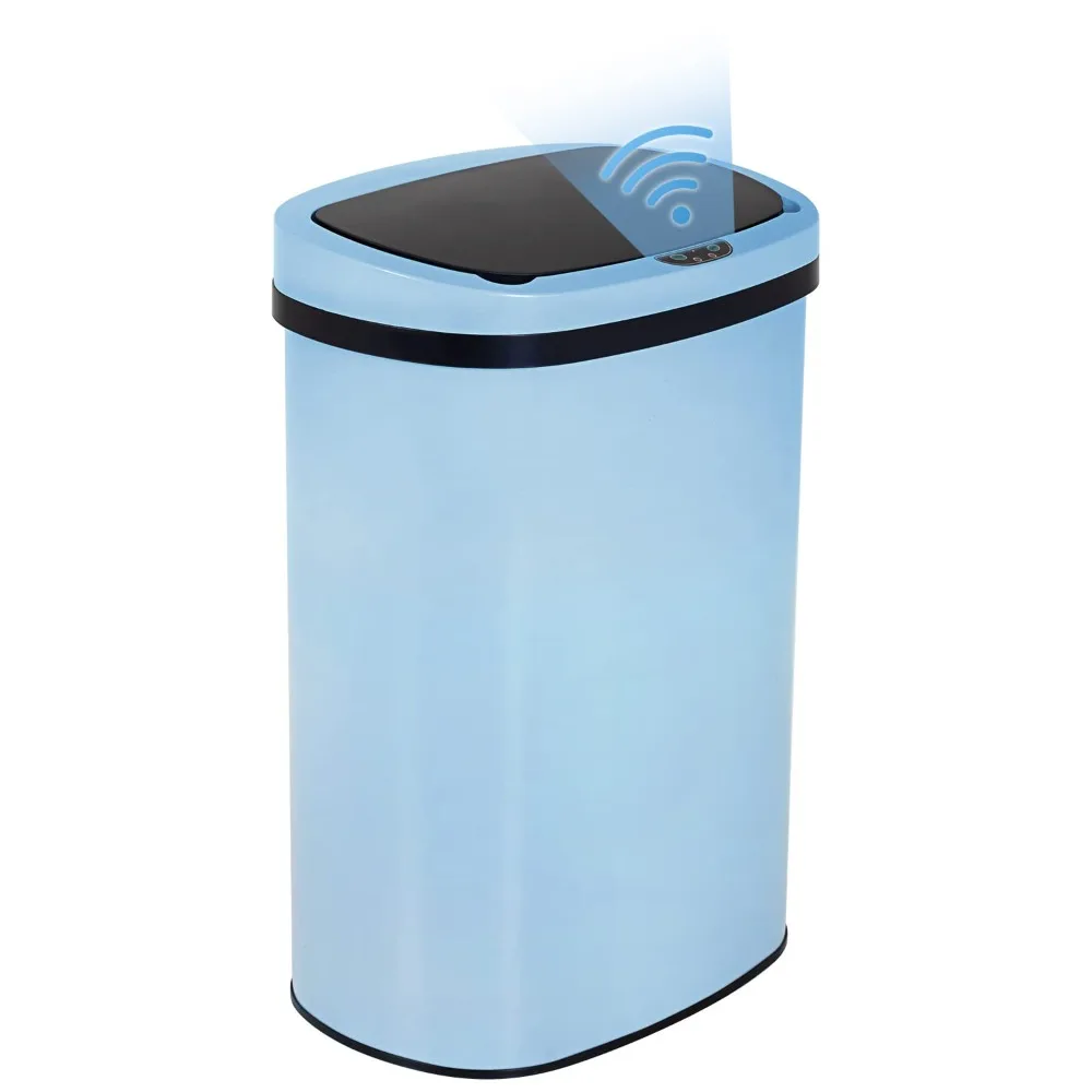 

Kitchen Trash Can with Lid, 13 Gallon Automatic Garbage Can for Bathroom Bedroom Home Office 50 Liter Touch Free High-Capacity B