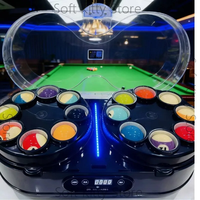 Automatic Ball Cleaning Machine Electronic Pool Ball Polishing and Cleaning Tool 16 Billiard Balls 110V/220V