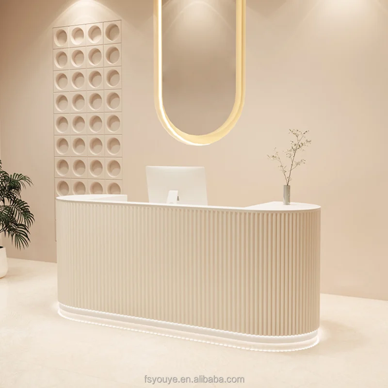 custom.Back Custom Wooden Front Stone Modern Reception Desk Beauty Salon Offices Hospitals   Hotels and Schools.Office
