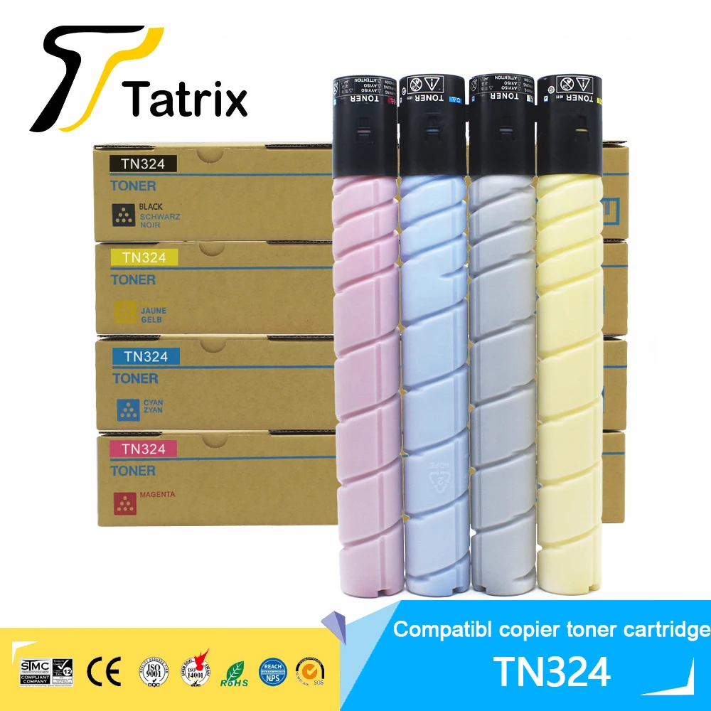 

Tatrix совместимый с tn324 tn-324 тонер-картридж TN324 для Konica Minolta Bizhub C258 C308 C368 C5300 C5360 ADC307 ADC367