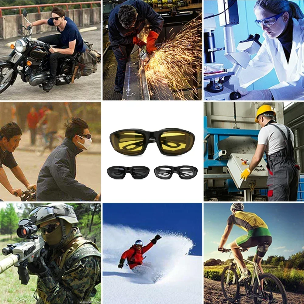 Fashionable Cycling Glasses Racing Anti-glare Windproof Vintage Men Women Safety Goggles Eyeglasses Sunglasses Eye Protection