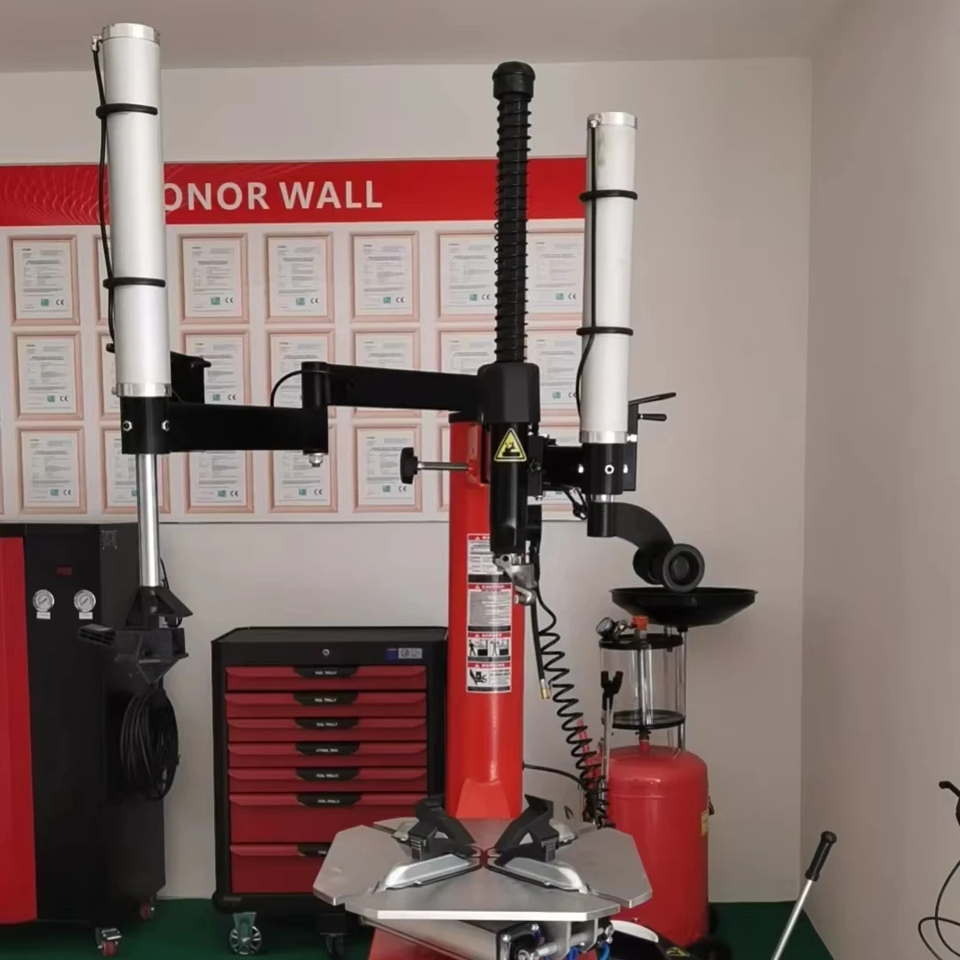 Car Tyre Changer Tire Removal Machine With Two Assisting Arm Double Arm 906A