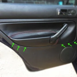 RHD For VW Golf 4 MK4 Bora Jetta 1998 1999 2000 2001 2002 - 2005 Car Door Handle Armrest Panel Microfiber Leather Cover Trim