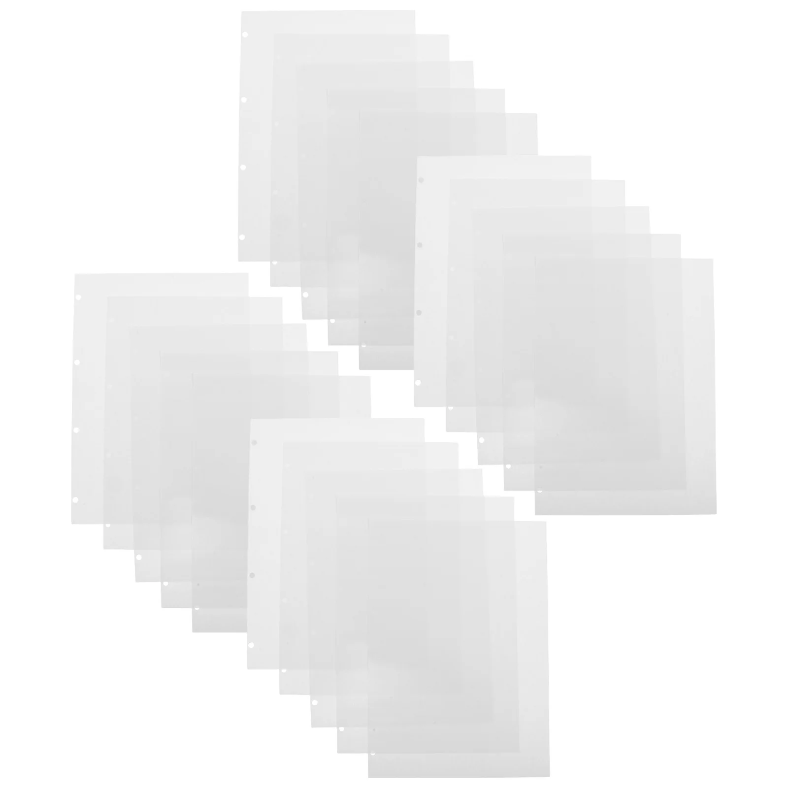 40 قطعة أوراق فضفاضة الموثق عبوات الورق على الوجهين A4 قصاصات ورقية إعادة الملء دفتر إدراج مخطط مجلة حشو ورقة #6