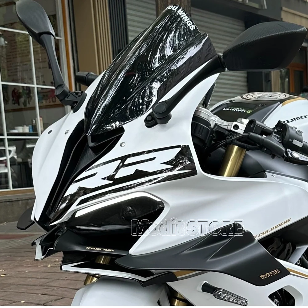 New Motorcycle Front Spoiler Fairing Winglet Aerodynamic Wing Cover Trim For QJMotor SRK 800RR QJ Motor SRK800RR srk800rr