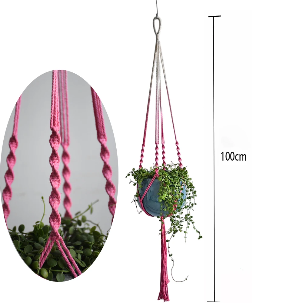 New Arrival handmade boho macrame planty wieszak na rośliny ściana okno ogród wieszak na kwiaty kryty makrama wieszak na rośliny nietoperz sowa