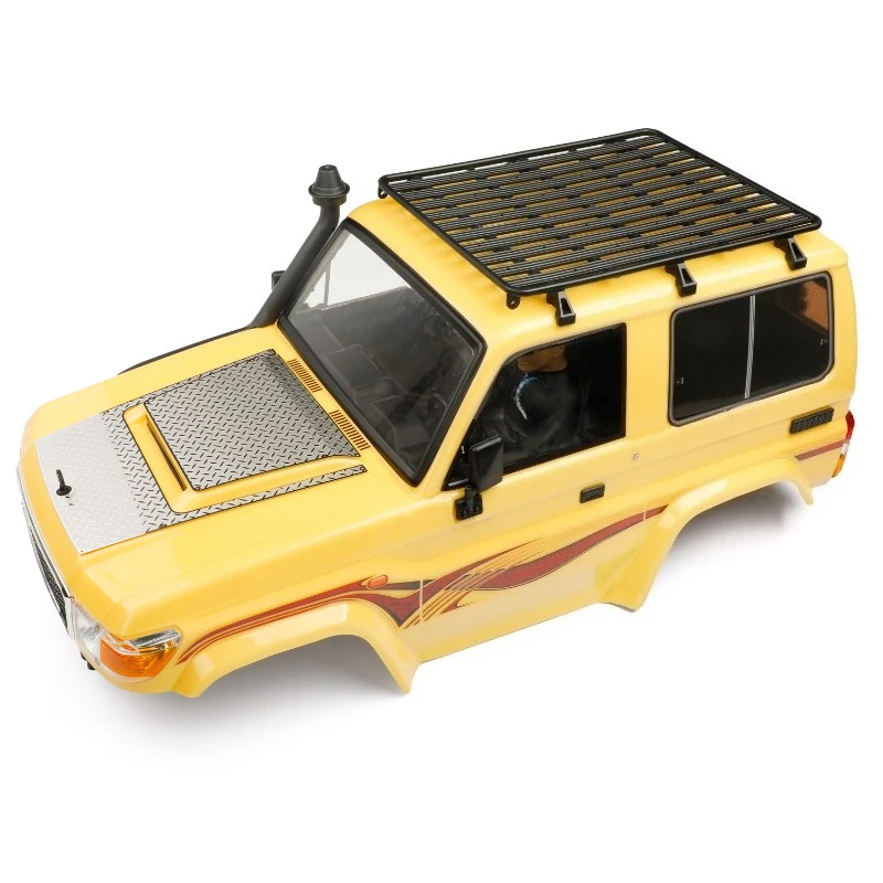 RC Crawler Upgrade Part Hood Protective Stainless Steel Decor Plate For 1/10 RGT LC71 Off-road Custom Size Simulated Accessories
