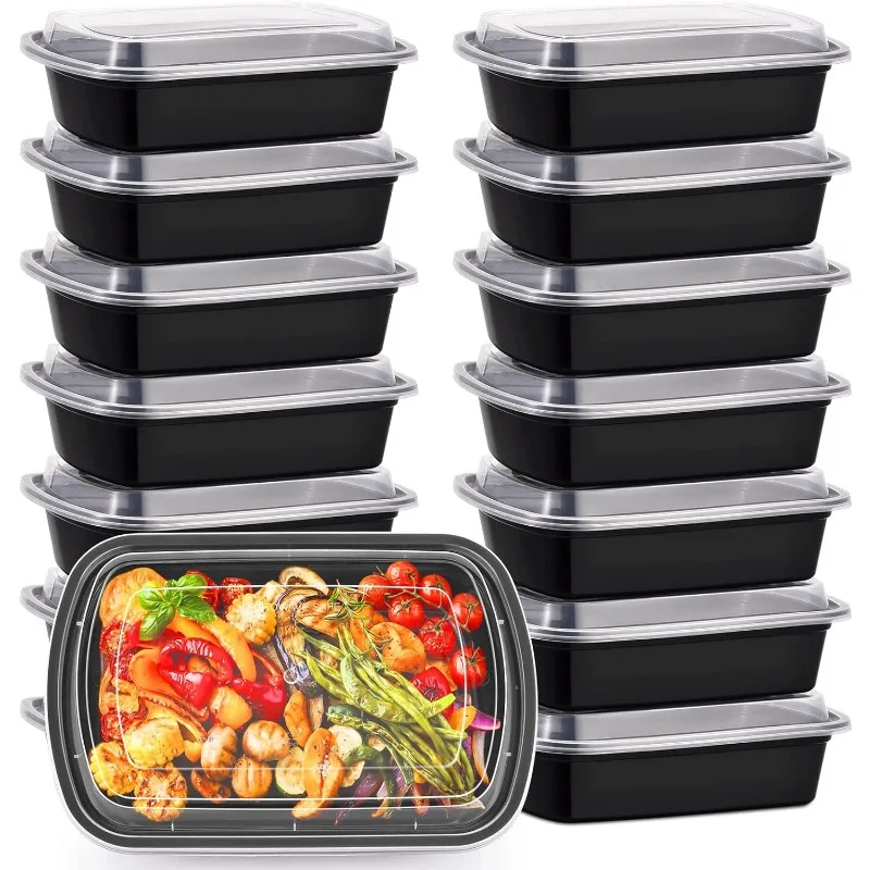 

38oz Extra Large &Thick Food Storage Containers,Disposable Bento Box,Stackable,Microwave/Freezer/Dishwasher Safe (30Pack)