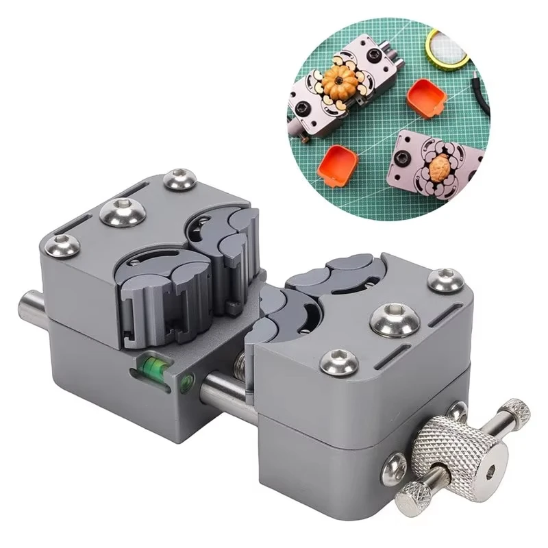 My Home Mini Bench Vise With Anvil Fractal Vise Drill Press Stainless Steel Multi-Jaw Design Non-Slip Base Precise Clamping