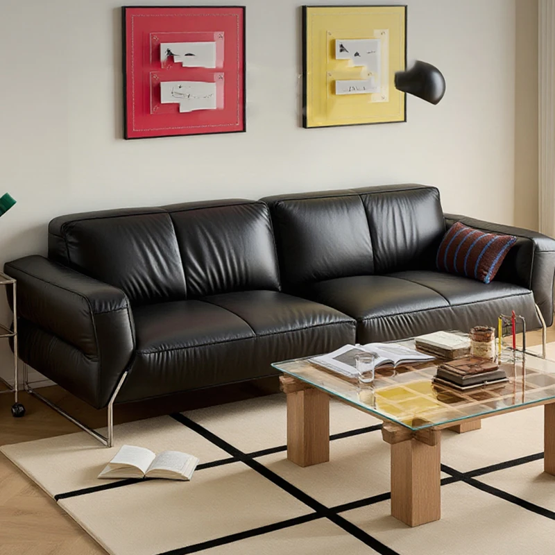 Leather Replica Living Room Sofas Individual Designer Armchair Living Room Sofas Minimalist Lazy Sillon Cama Trendy Furniture