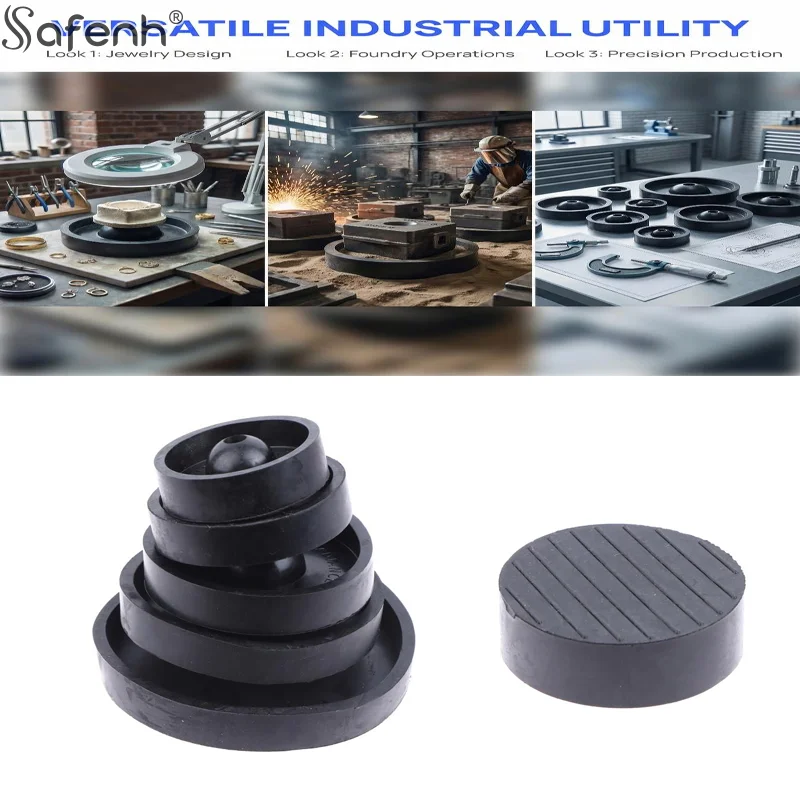 

1PCS Black Rubber Sprue Base For Vacuum Flask DIY Wax Casting Tool 2.5/3/3.5/4/5 Inch Jewelry Tools Steel Casting Flask Base