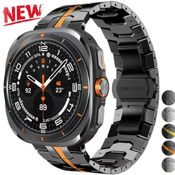 Titanium Band for Samsung Galaxy Watch Ultra 47mm Men Bracelet Luxury Metal Strap for samsung 7 ultra Galaxy Ultra 47MM Correa