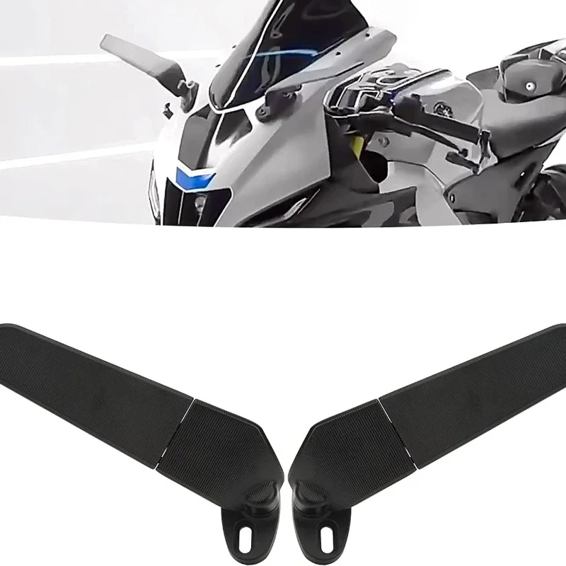 

Motorcycle Accessories: Fixed Wing Mirrors, Large Suitable for Kawasaki Yamaha Air Knife Modified Rearview Mirrors